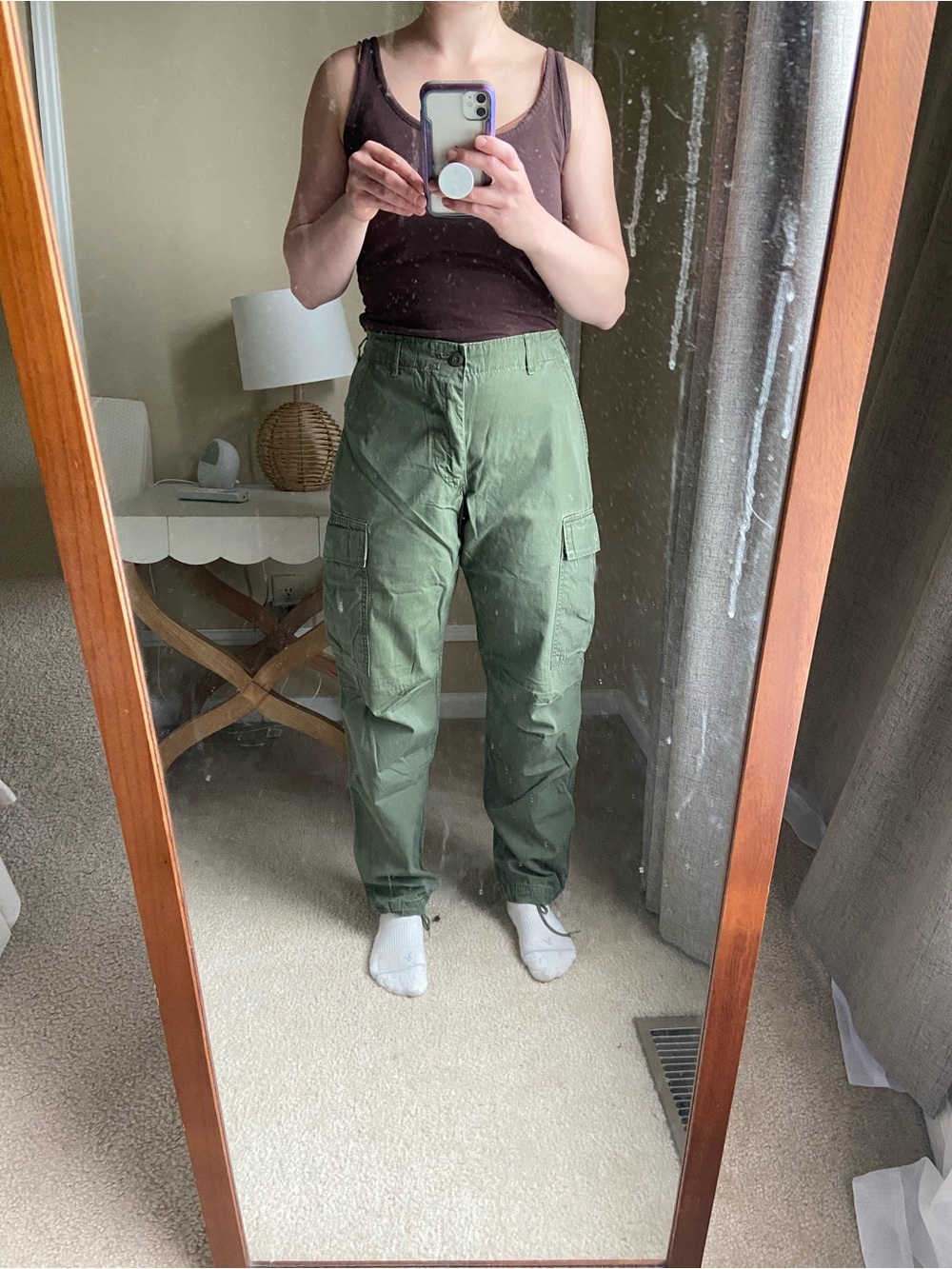Vintage 1969 US Army Jungle Fatigue Pants Small Regular OG-107 Ripstop